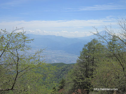 櫛形山から見た富士山