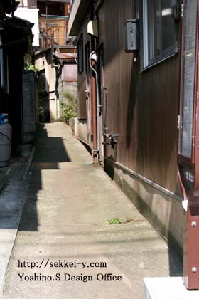 住宅街の路地