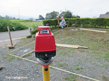 地縄　レベル測量