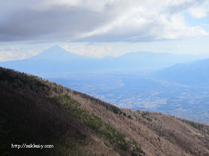 網笠山から見る富士山