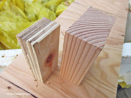 無垢材'（杉）と構造用合板