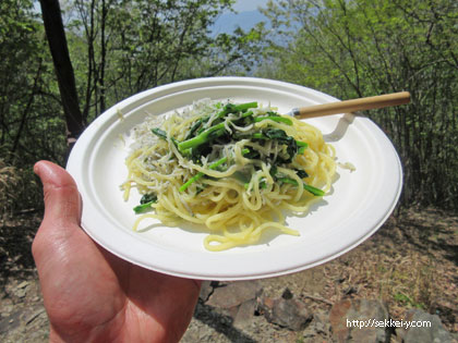 山梨百名山　山頂パスタ会