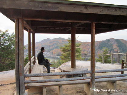 千代田湖白山　トレランの登りのゴール