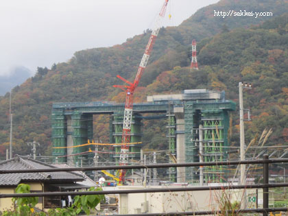 工事中の中部横断道