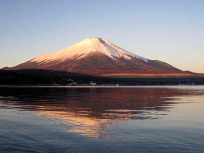 山中湖上から見た富士山1