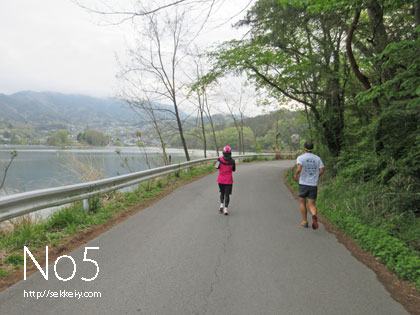 千代田湖（2.5ｋｍ）を1週